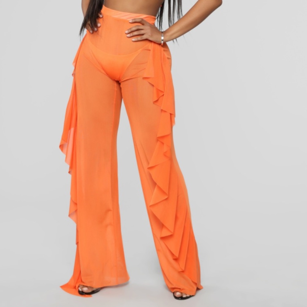 Sunshine see through cover up pant